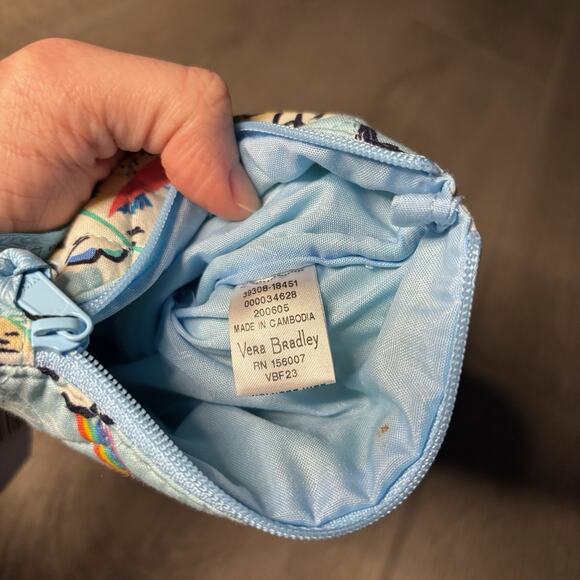 (2) Vera Bradley quilted coin purses "Beach Treasures" NEW - Picture 4 of 5